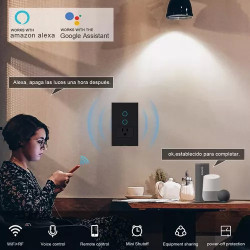 Interruptor Inteligente Smartlife Alexa Negro