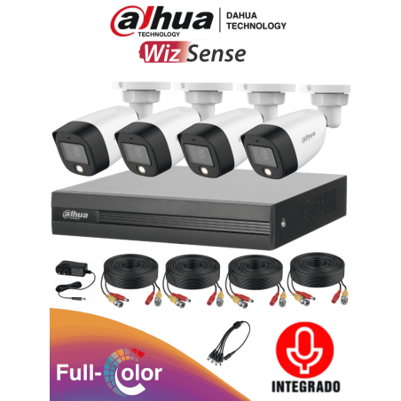 DAHUA FULLCOLORKIT-A - 4 Channel Full Color Kit of 2 Mega