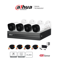 4 Channel Kit with 5 MP metal security cameras