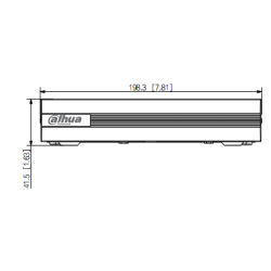 Security kit XVR1B04-I+HFW1200CM-A Metallic