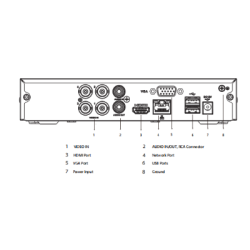 Security kit XVR1B04-I+HFW1200CM-A Metallic